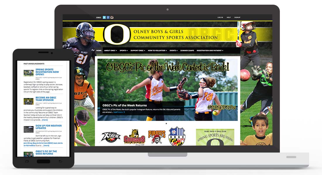 Sports Website Software Create Your League or Team Website Today